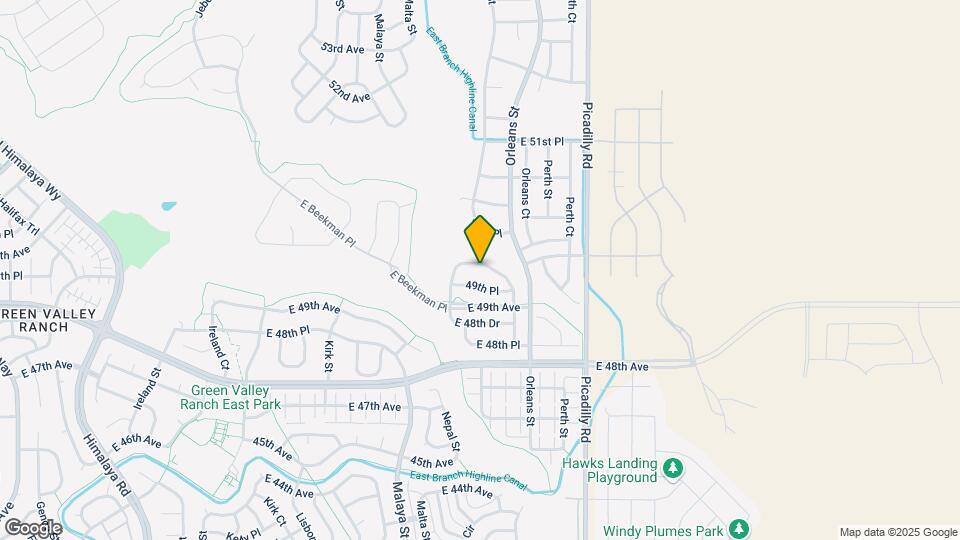 21298 E 50th Ave Map and Location Details