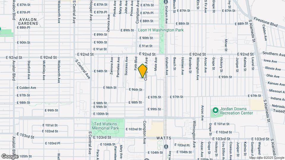 9515 Compton Ave Map and Location Details
