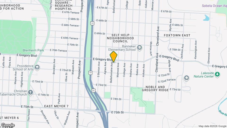 7115 Bellefontaine Ave Map and Location Details