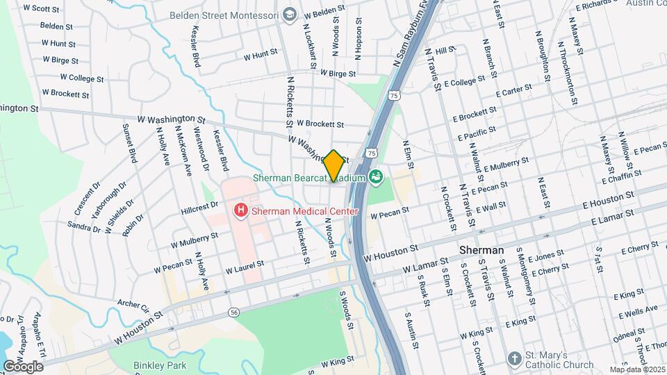 453 N Woods St Map and Location Details