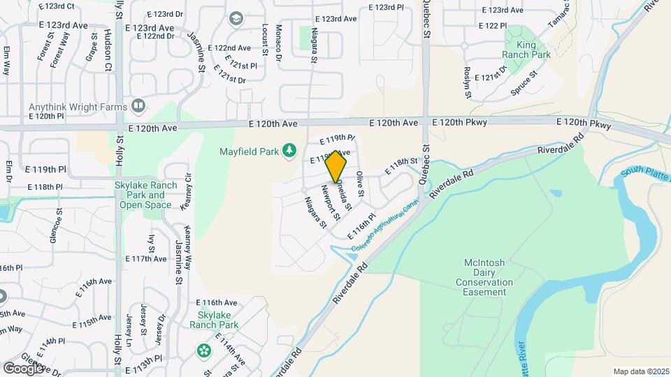 11777 Oneida St Map and Location Details