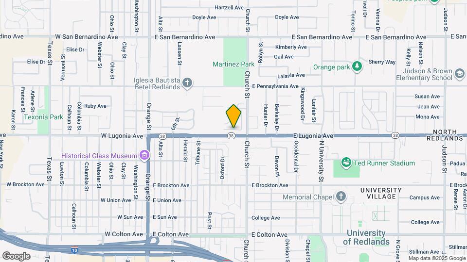 615 E Lugonia Ave Map and Location Details