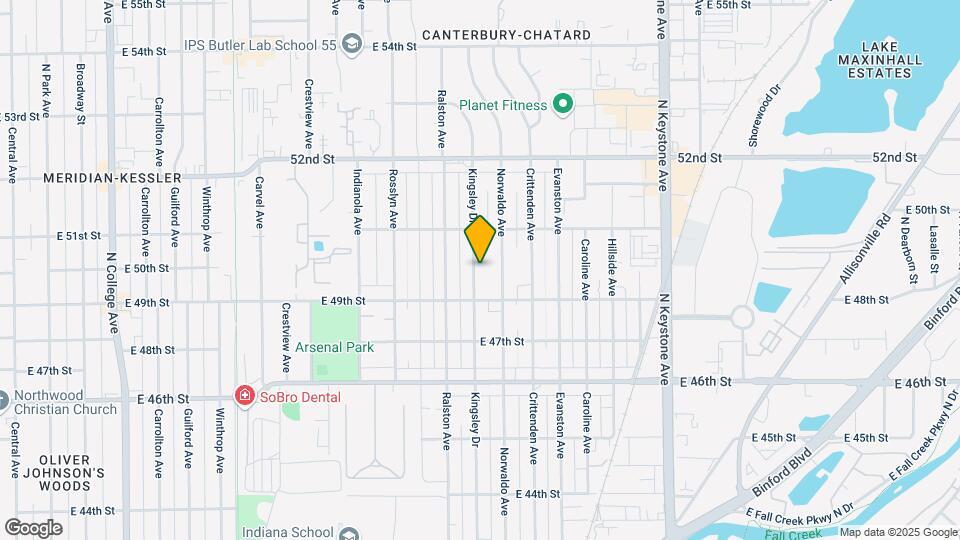 4929 Kingsley Dr Map and Location Details