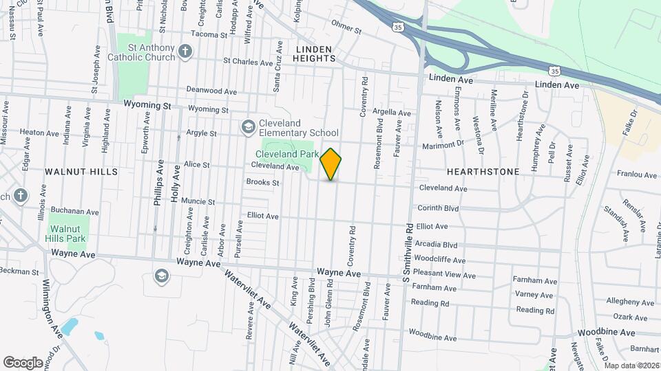 3520 Cleveland Ave Map and Location Details