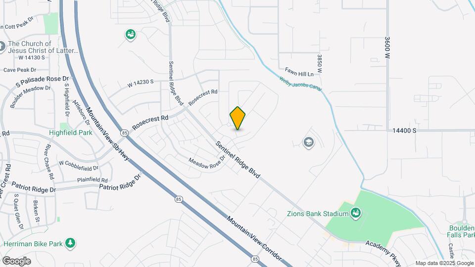 14421 S Miners View Ct Map and Location Details