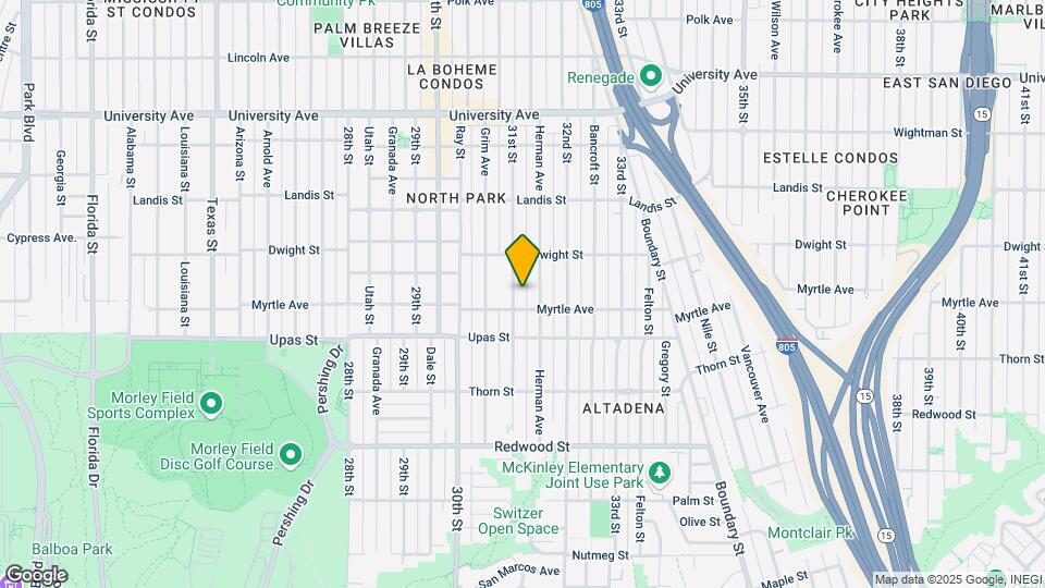 3527 31st St Map and Location Details