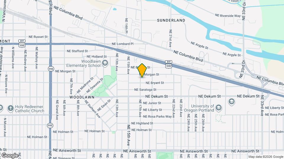 7020 NE 17th Ave Map and Location Details