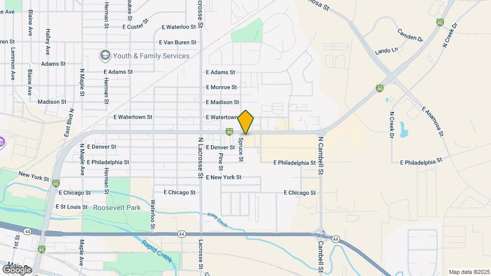 590 Spruce St, Unit 100 Map and Location Details