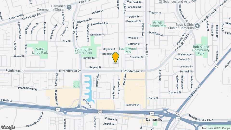 736 Biscayne Ave Map and Location Details