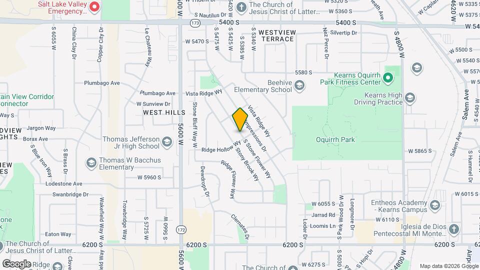 5806 S Stone Flower Way Mapa y Detalles de la Ubicación