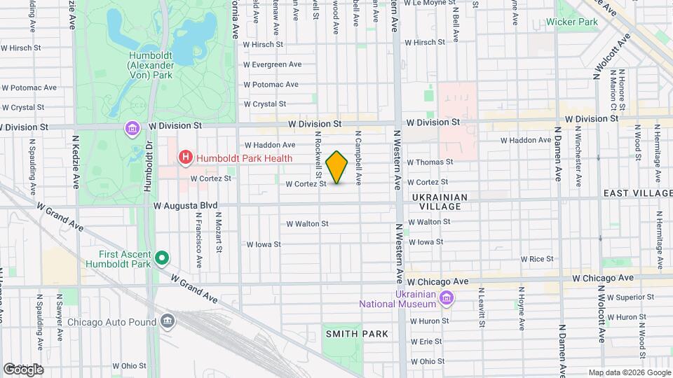 2533 W Cortez St, Unit Dan's Unit Map and Location Details