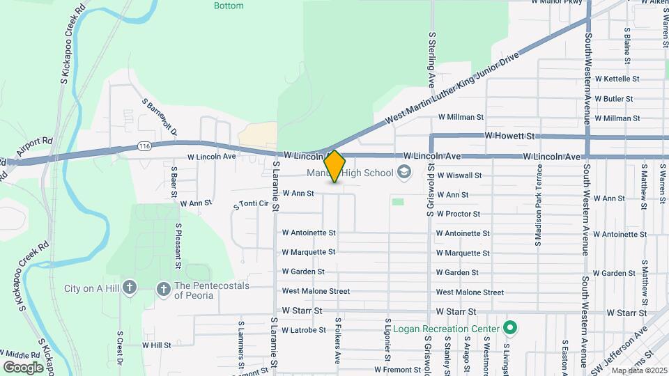 2905 W Ann St Map and Location Details