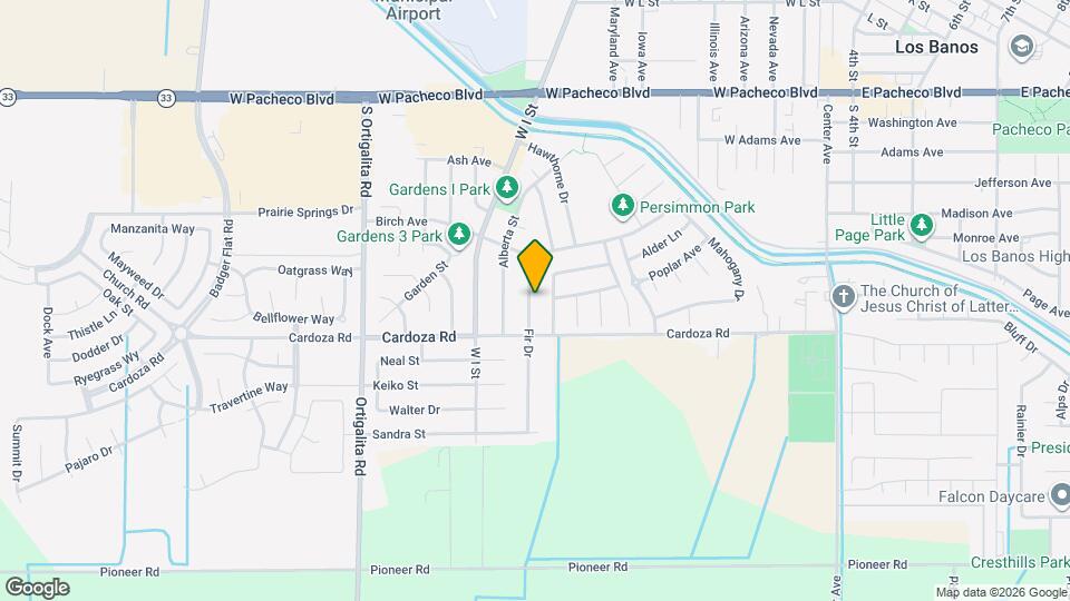 1634 Fir Dr Map and Location Details