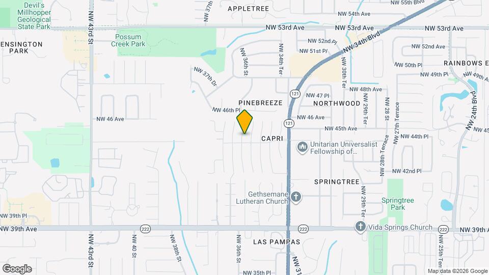 4423 NW 36th St, Unit A Map and Location Details