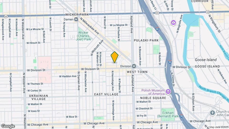 1212 N Paulina St Map and Location Details