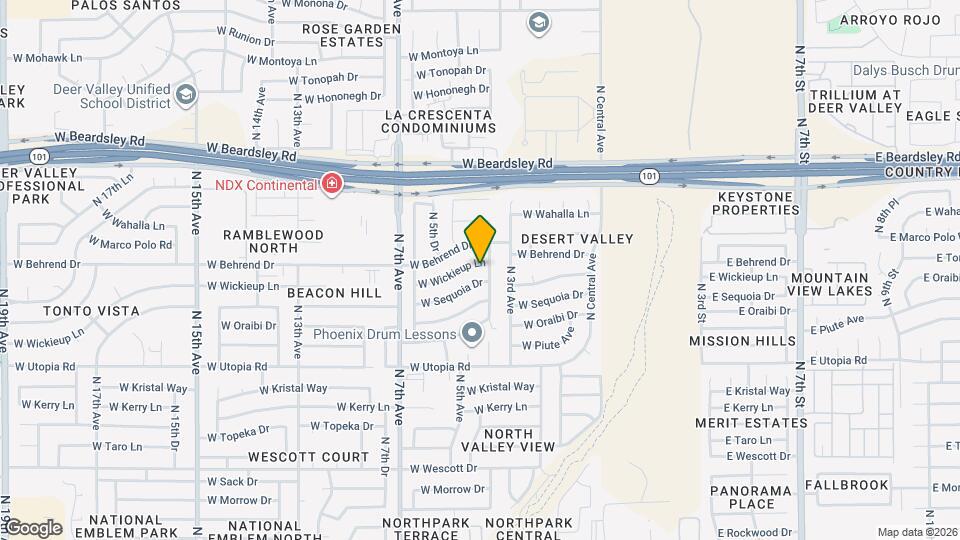 307 W Wickieup Ln Map and Location Details
