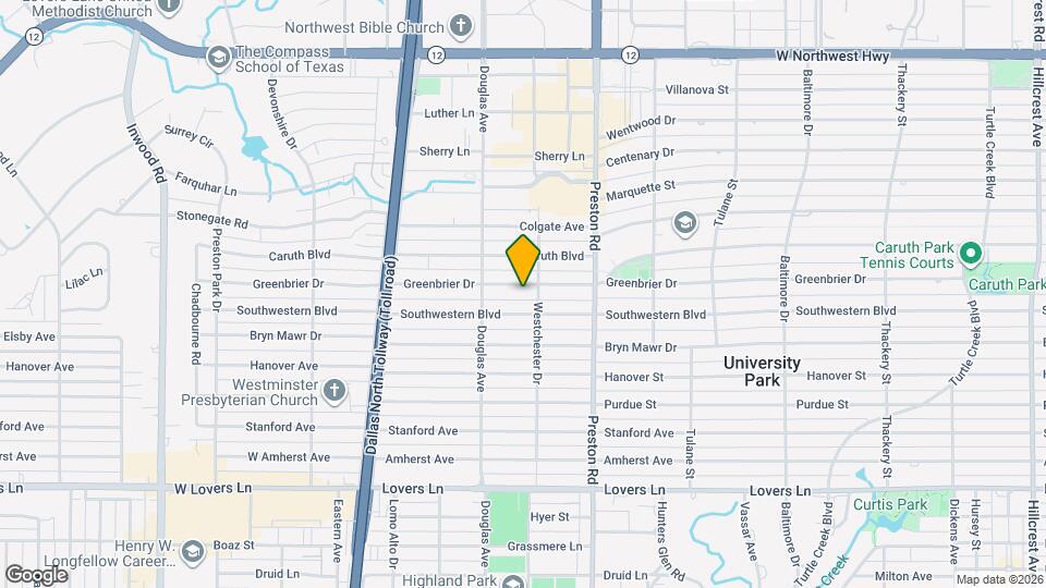 4209 Greenbrier Dr Map and Location Details