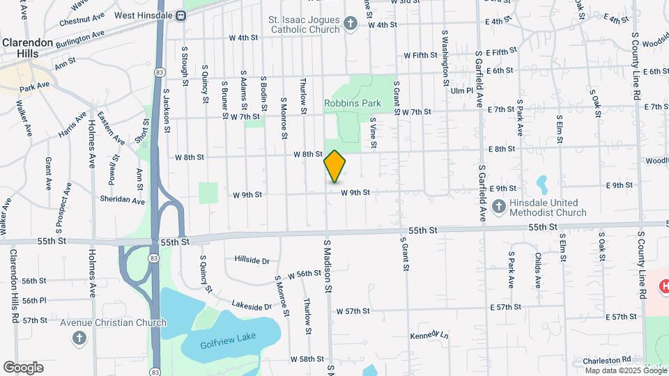 413 W 9th St Map and Location Details