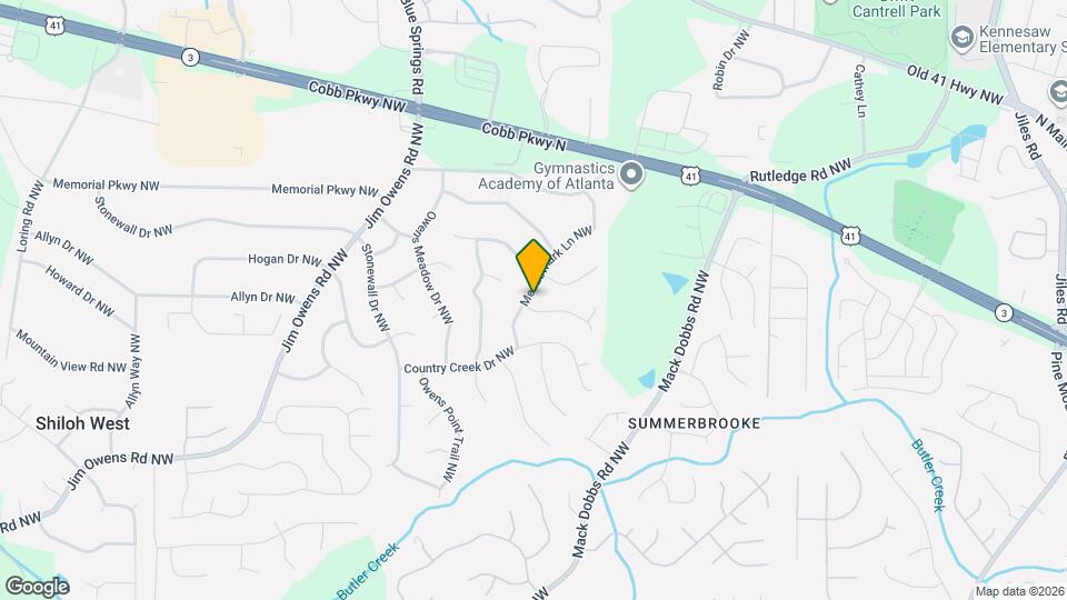 3209 Meadowlark Ln NW Map and Location Details