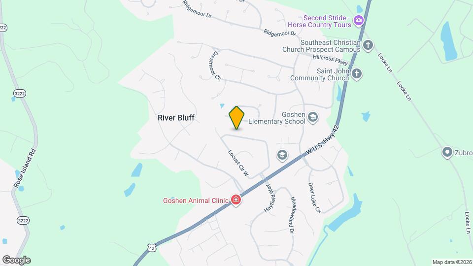 3609 Locust Cir E Map and Location Details