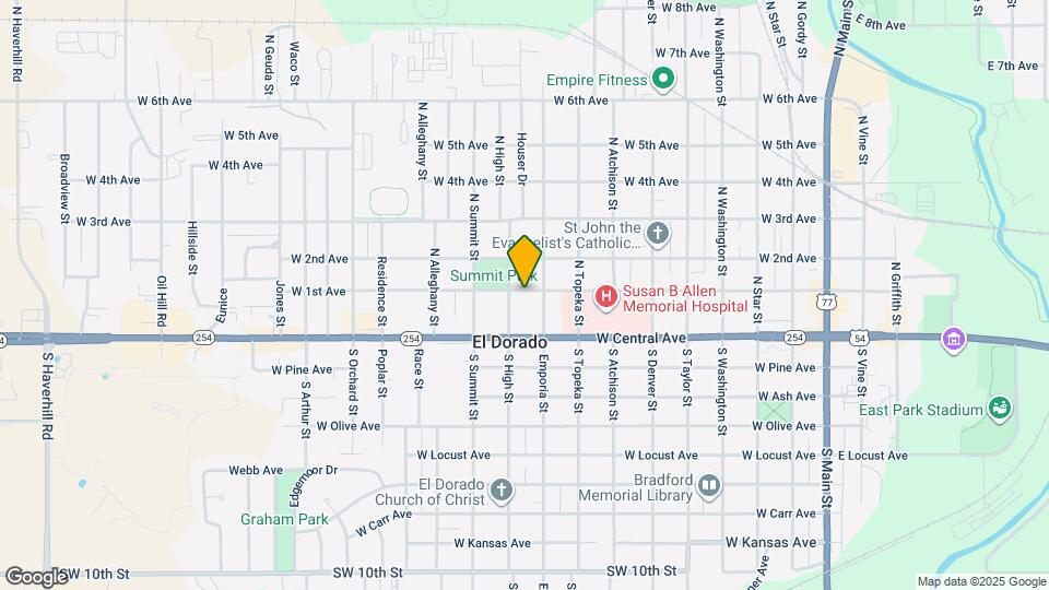 913 W 1st Ave Map and Location Details