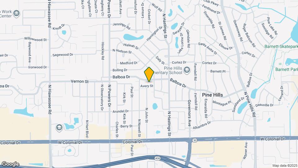 5921 Avery St Map and Location Details