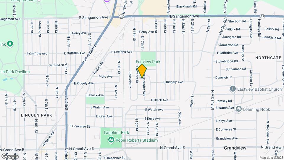 1709 N Schrader Ave Map and Location Details