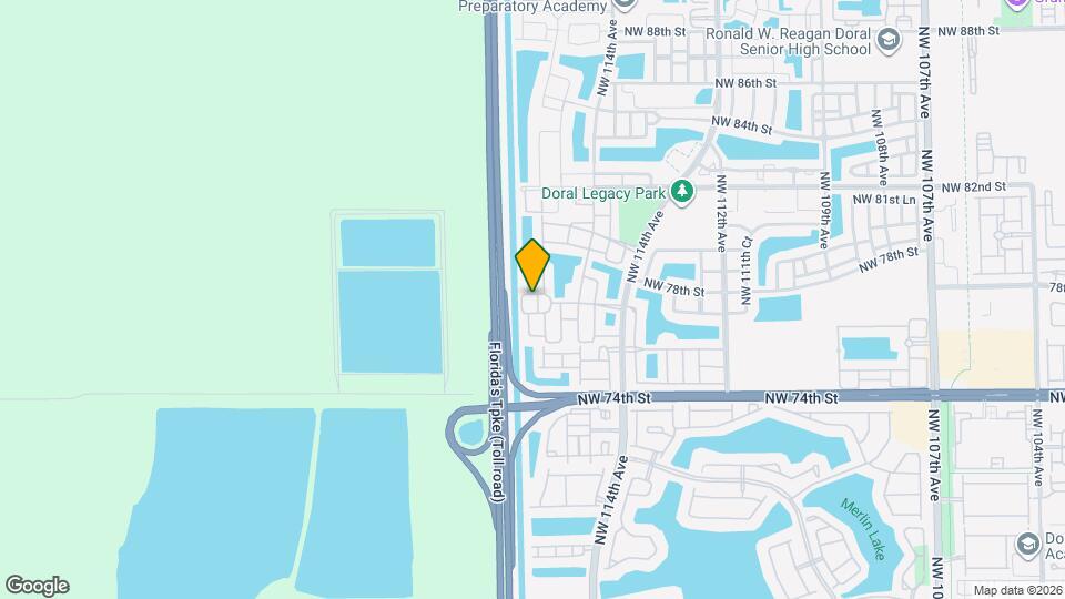 7768 NW 116th Ave Map and Location Details