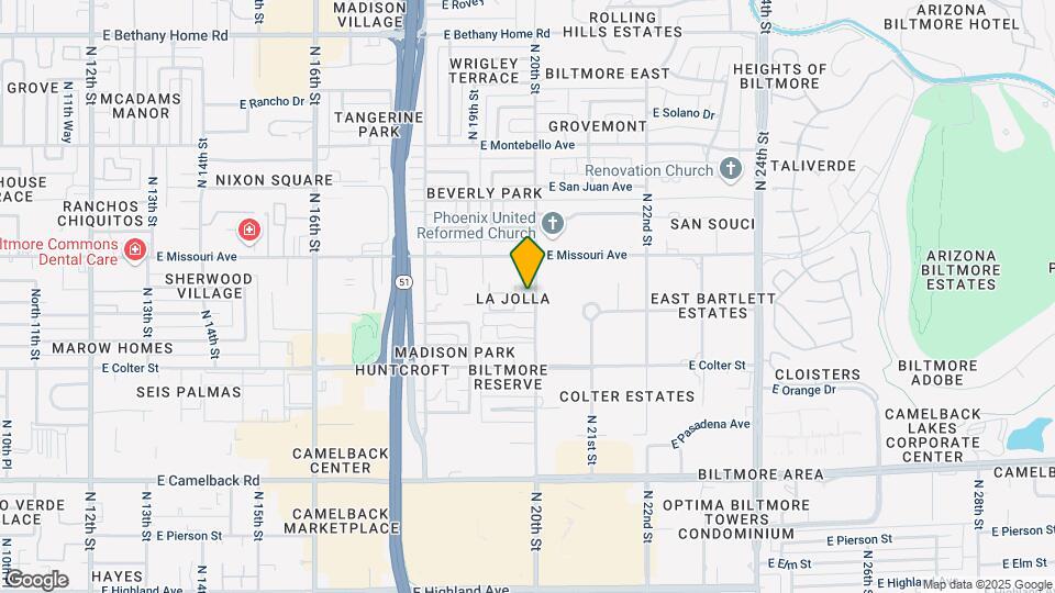 5366 N 20th St Map and Location Details