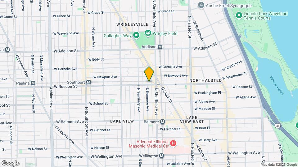 1020 W Roscoe St Mapa y Detalles de la Ubicación