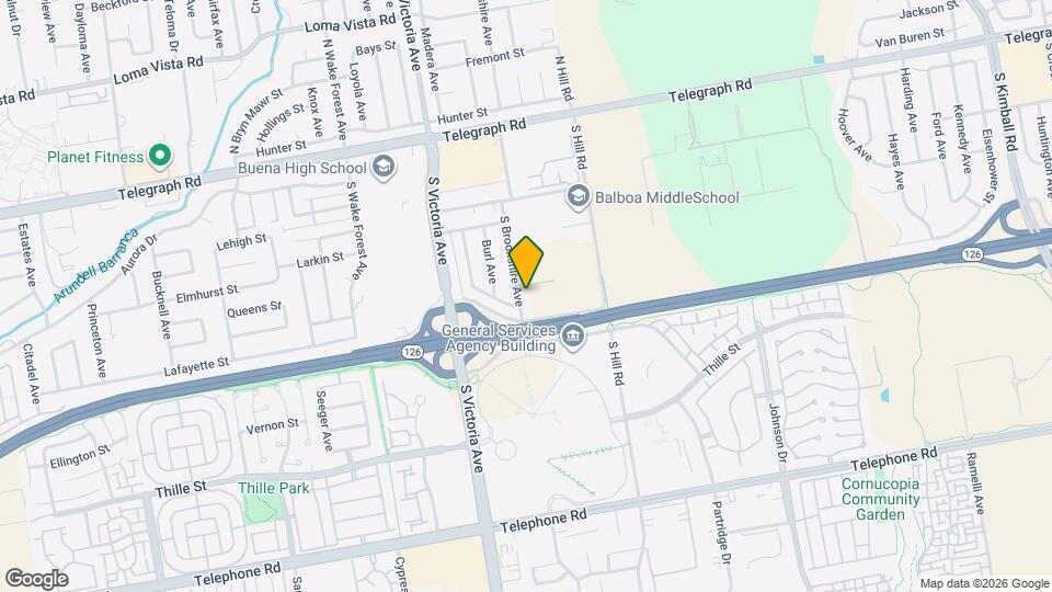 388 S Brookshire Ave Map and Location Details