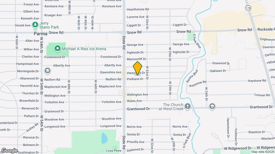 3408 Parklane Dr Map and Location Details