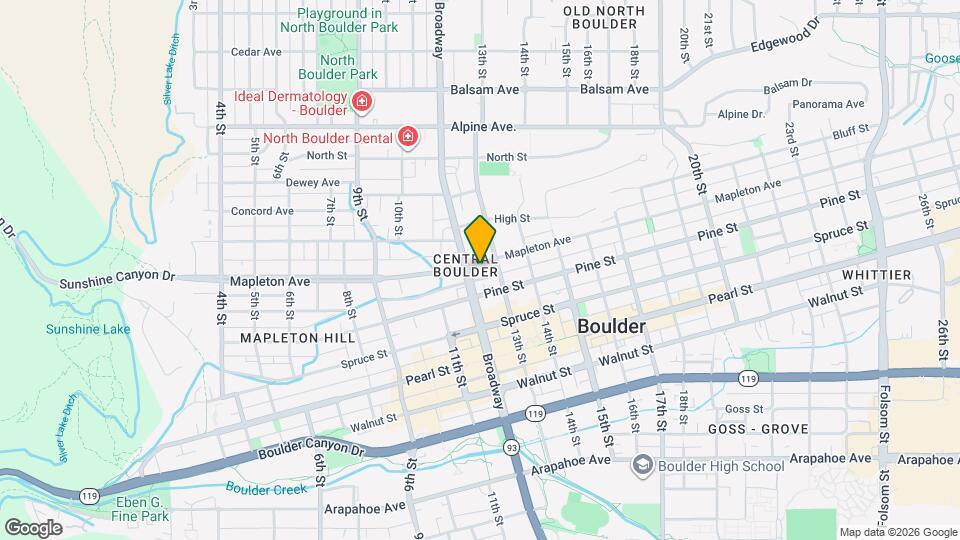 1220 Mapleton Ave Map and Location Details