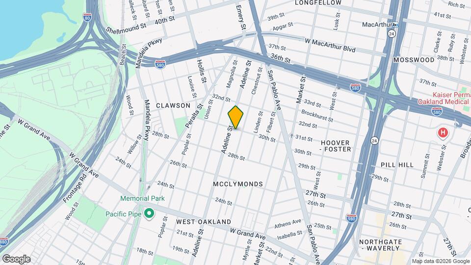 1123 30th St Map and Location Details