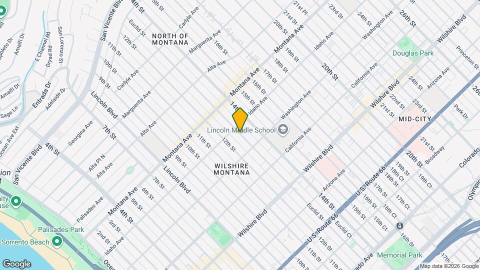 930 Euclid St Map and Location Details