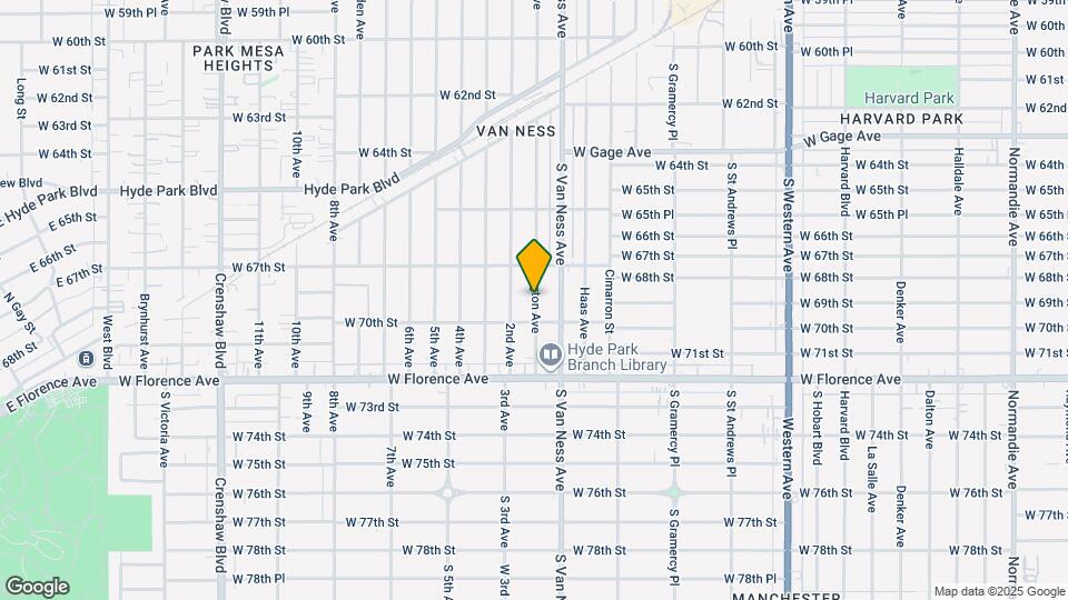 6741 Arlington Ave Mapa y Detalles de la Ubicación