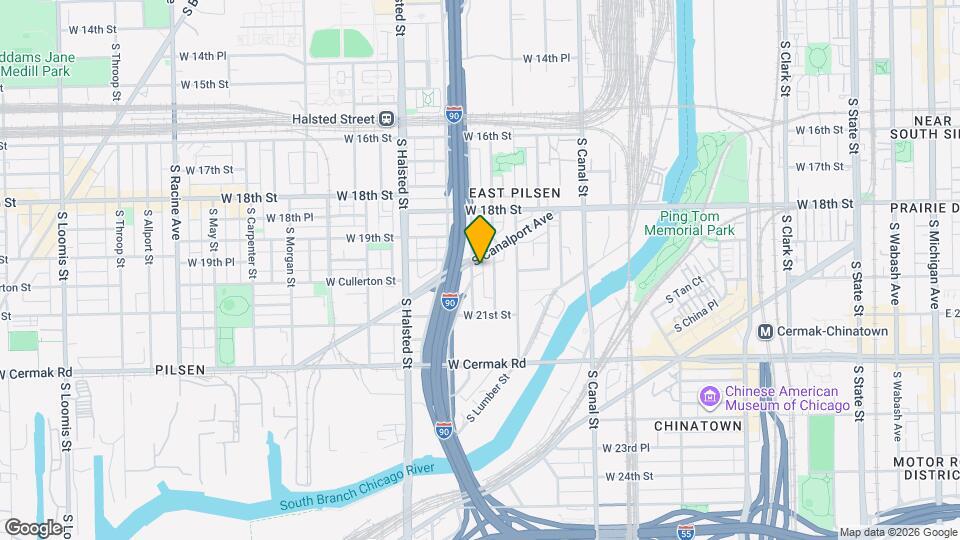 1951 S Canalport Ave Mapa y Detalles de la Ubicación