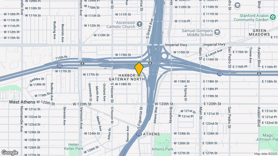 11717 S Figueroa St Map and Location Details