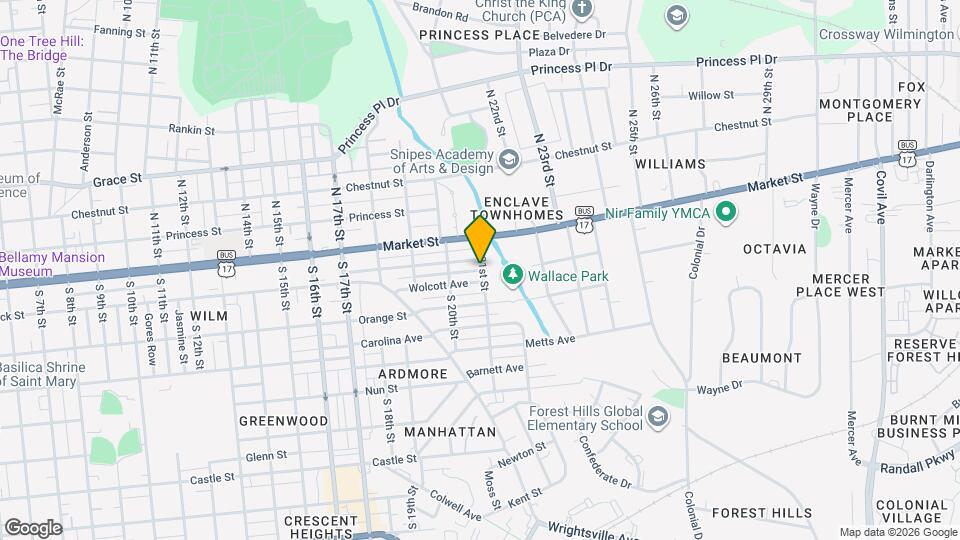 106 S 21st St Map and Location Details