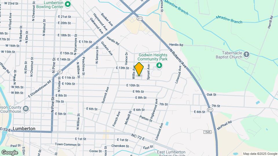 1205 E 11th St Map and Location Details