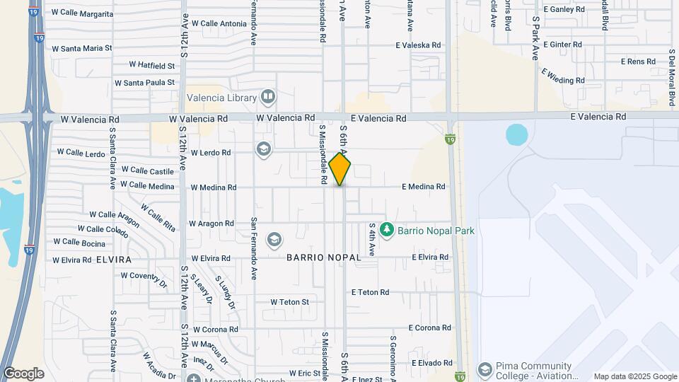 6702 S 6th Ave Map and Location Details