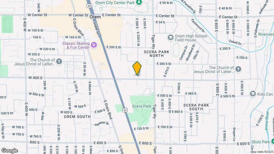 295 E 400 S St Map and Location Details