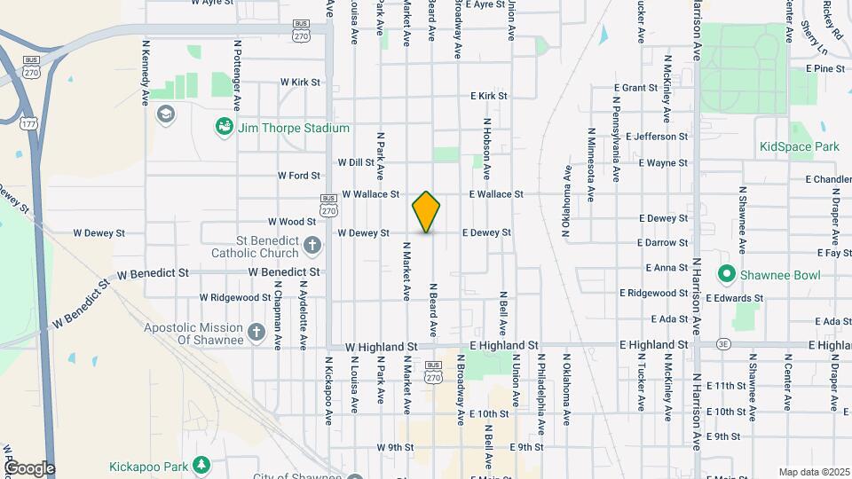 670 N Beard Ave Map and Location Details