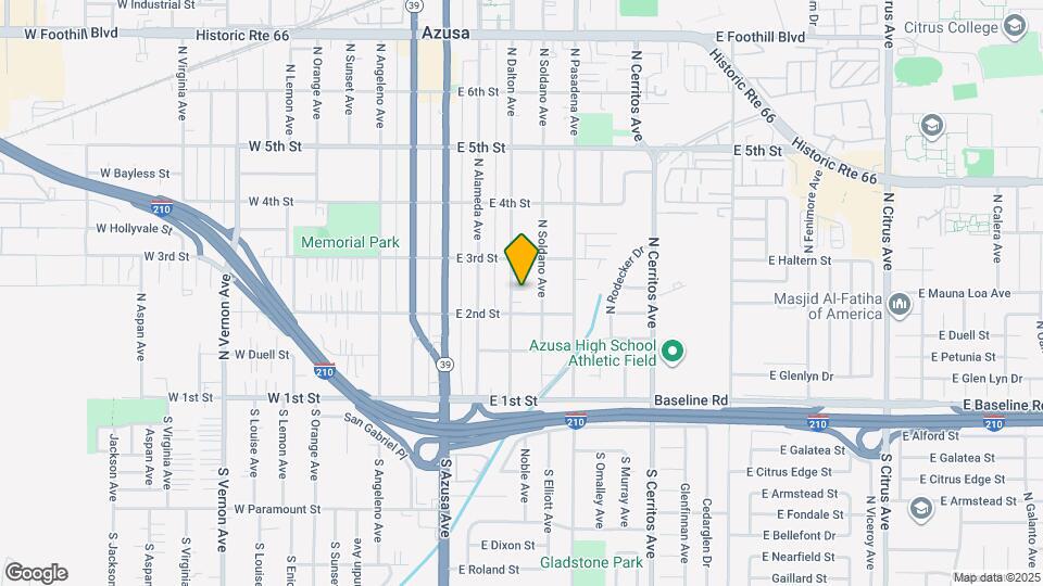 216 N Dalton Ave Map and Location Details