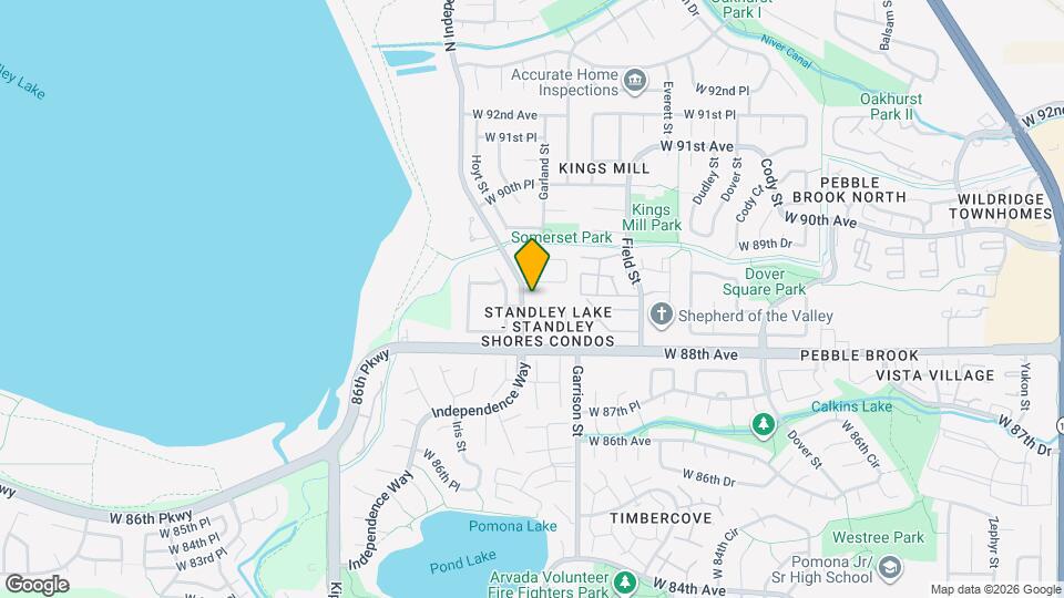 9593 W 89th Cir, Unit Standley Lake Condominiums Map and Location Details