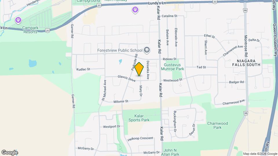 8483 Glavcic Drive Map and Location Details