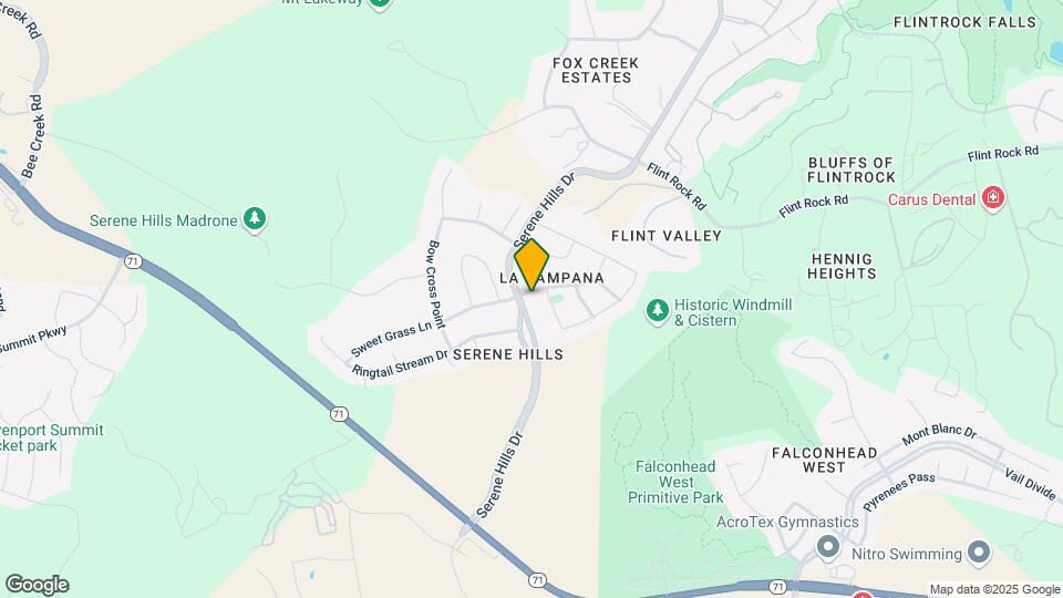 4801 Serene Hills Dr Map and Location Details