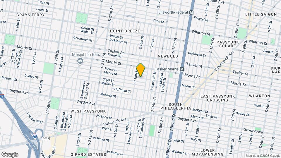 1726 Moore St Map and Location Details