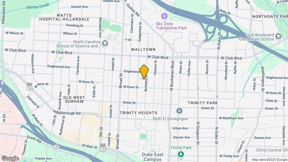 1011 Berkeley St Mapa y Detalles de la Ubicación