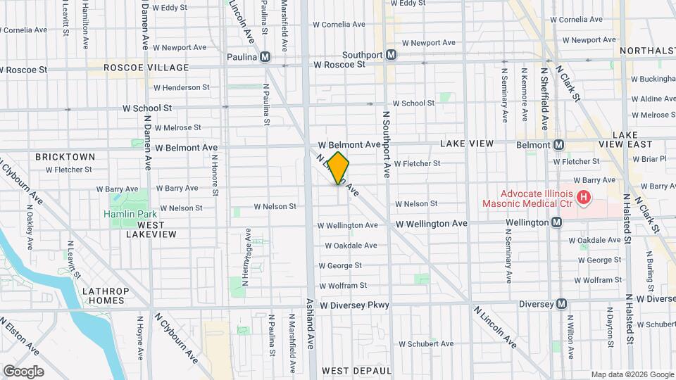 1511 W Barry Ave, Unit 2 Map and Location Details